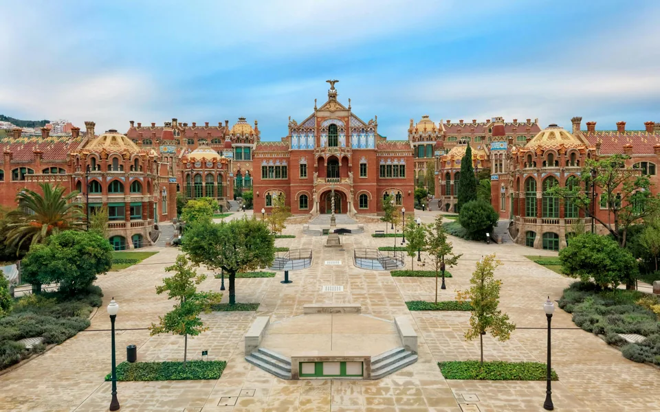 Sant Pau pavilions and landscaped gardens in Barcelona